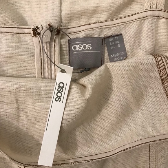 NWT 💥 ASOS | Square neck Linen Mini - Picture 5 of 5